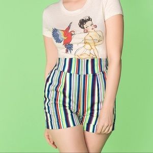 PUG Laura Byrnes Fall 2016 Striped Shorts